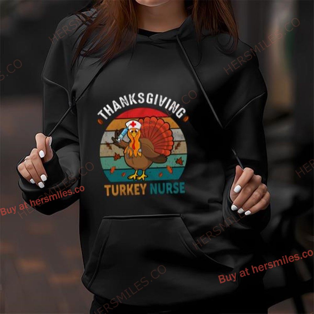 Thanksgiving Cute Turkey Nurse T-Shirt Thanksgiving Cute Turkey Nurse T-Shirt