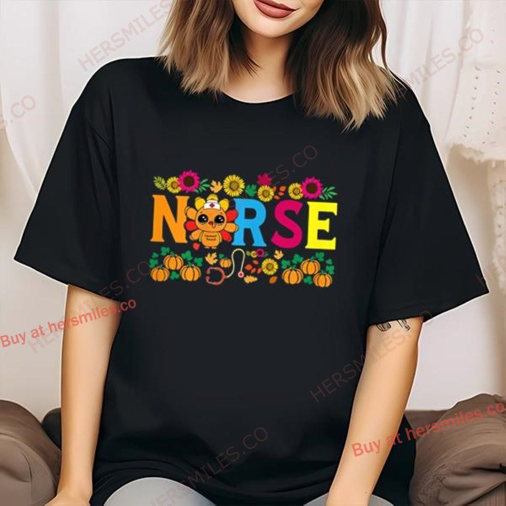 Thanksgiving Nurse For Scrub Tops Nursing Chicken Shirt
