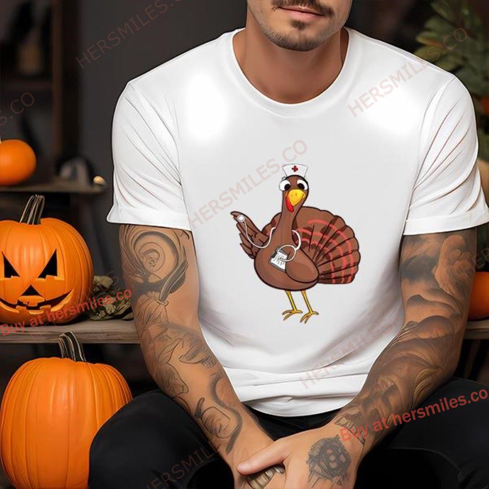 Thanksgiving Nurse Turkey Shirt