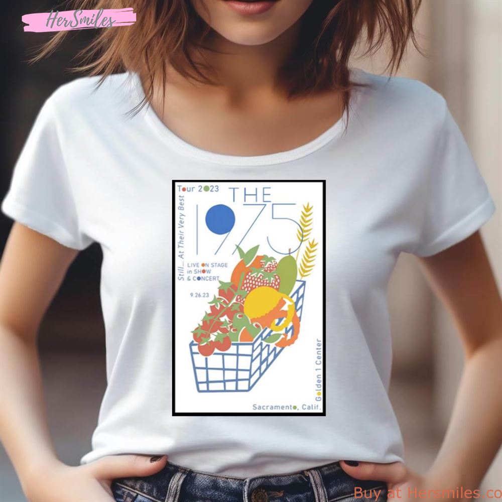 The 1975 Sacramento Calif Event 2023 Poster Shirt The 1975 Sacramento Calif Event 2023 Poster Shirt
