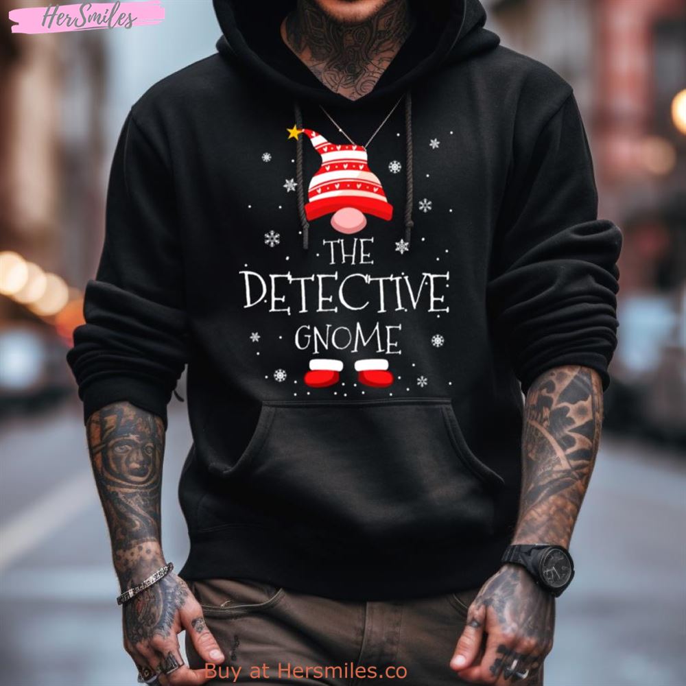 The Detective Christmas Gnome Shirt The Detective Christmas Gnome Shirt