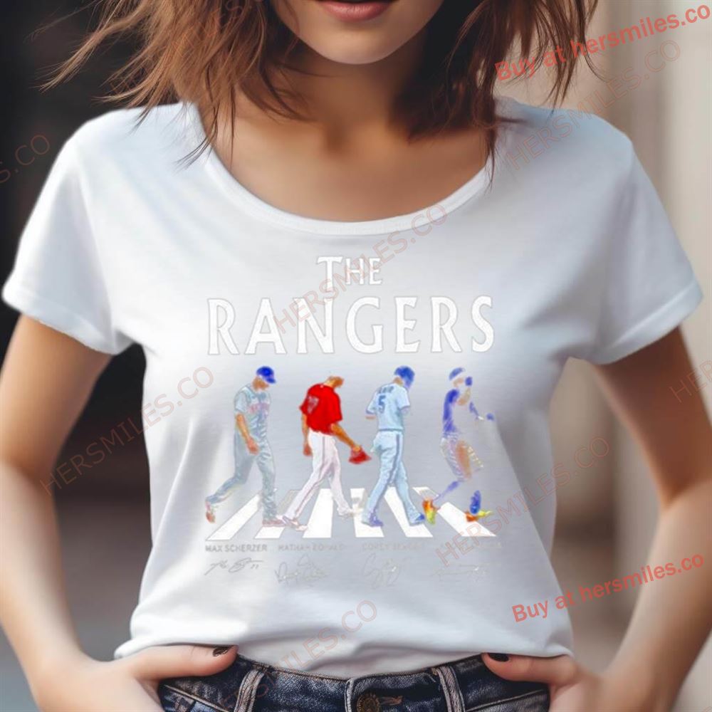 The Texas Rangers Abbey Road 2023 World Series Signatures Shirt The Texas Rangers Abbey Road 2023 World Series Signatures Shirt