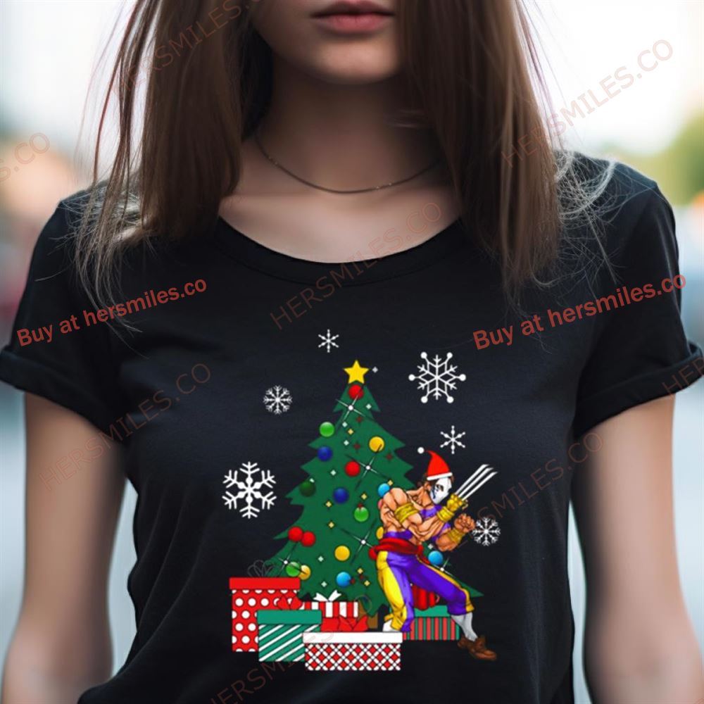 Vega Around The Christmas Tree Street Fighter Shirt Vega Around The Christmas Tree Street Fighter Shirt