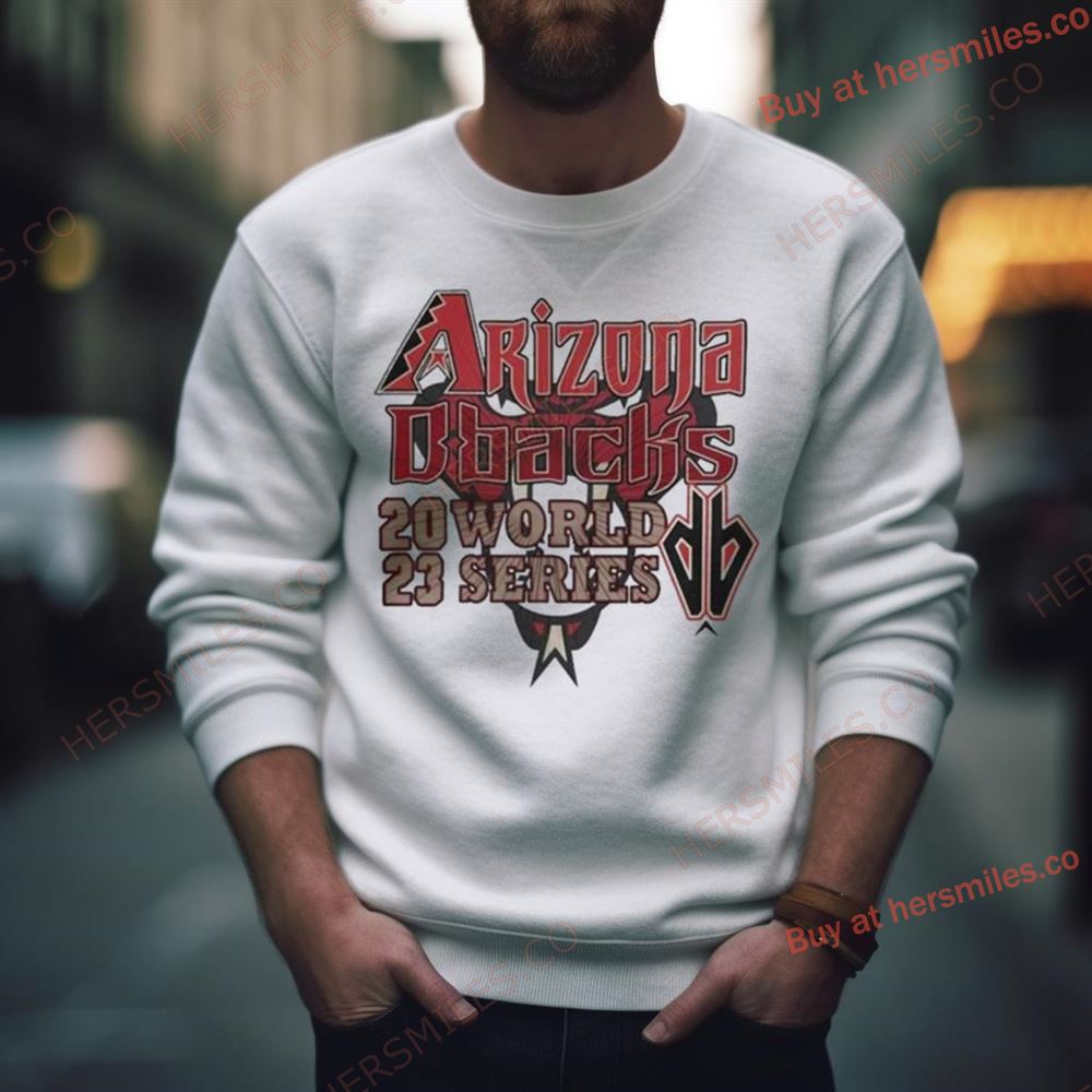 White Arizona Diamondbacks Baseball 2023 World Series T Shirt