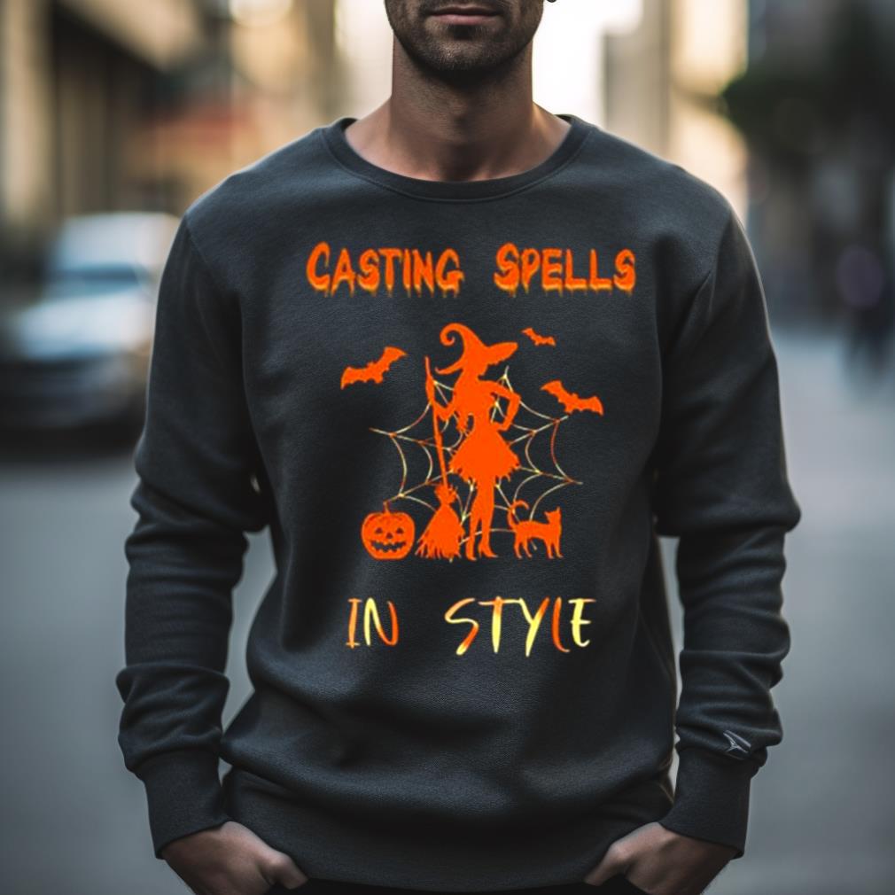 Witch Cating Spells In Style Shirt