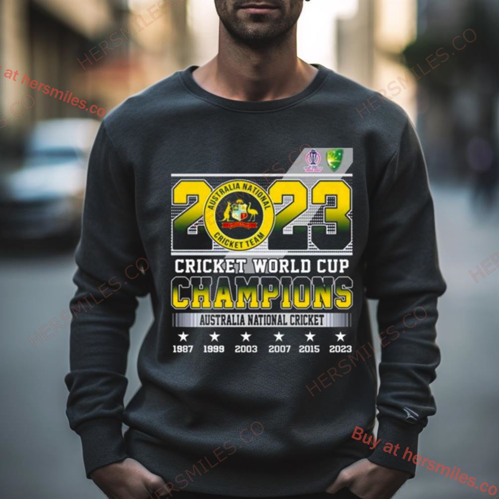 2023 Cricket World Cup Champions Australia National Cricket Shirt