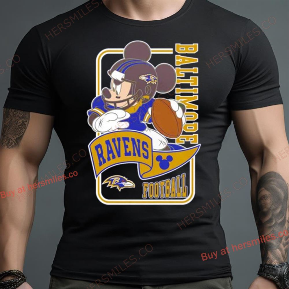 Baltimore Ravens Wildcard Mickey Disney Shirt