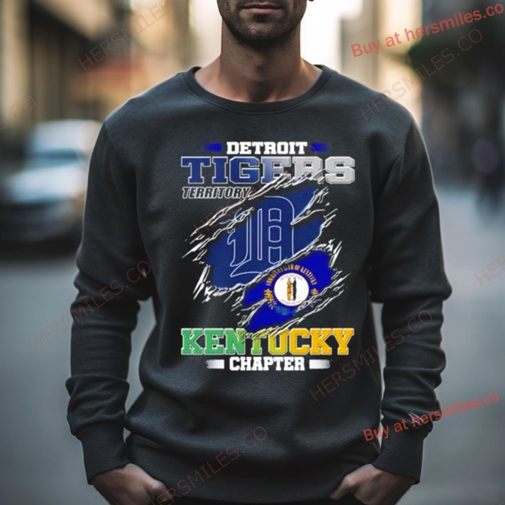 Blood Inside Me Detroit Tigers Territory Kentucky Chapter Shirt