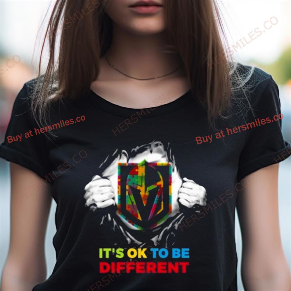 Blood Inside Me Las Vegas Knights It'S Ok To Be Different Shirt Blood Inside Me Las Vegas Knights It'S Ok To Be Different Shirt