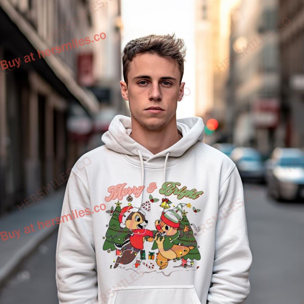 Chip And Dale Merry And Bright Christmas Shirt Chip And Dale Merry And Bright Christmas Shirt