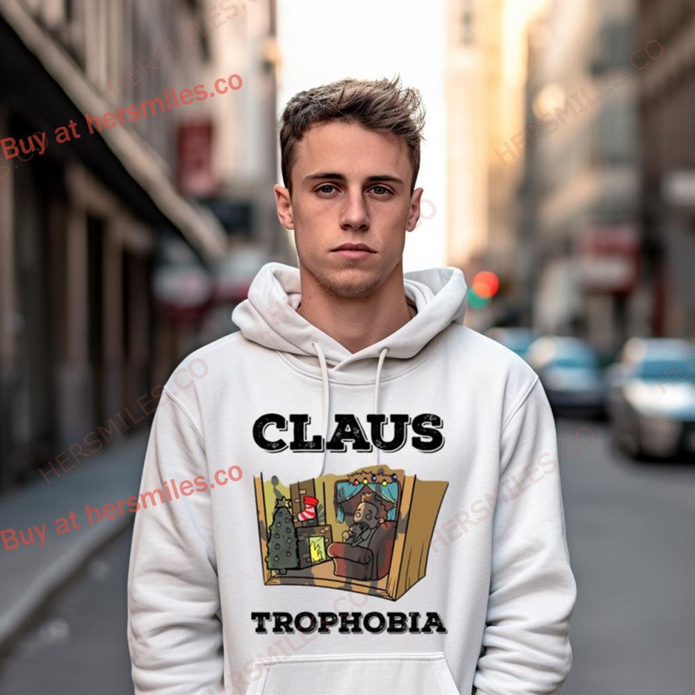 Claustrophobia Santa Claus Pun Christmas Shirt Claustrophobia Santa Claus Pun Christmas Shirt