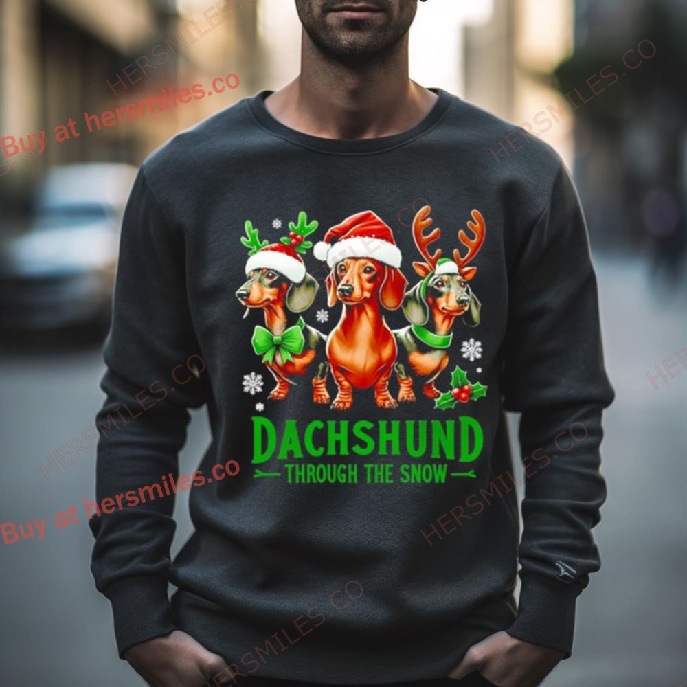 Dachshund Xmas Through The Snow Shirt