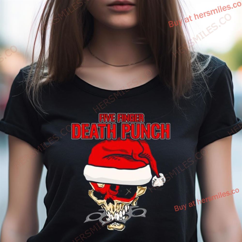 Five Finger Death Punch Santa Knucklehead Christmas T Shirt Five Finger Death Punch Santa Knucklehead Christmas T Shirt