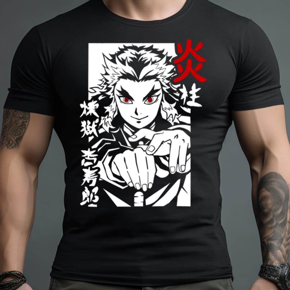 Flame Hashira Kyojuro Rengoku Demon Slayer Anime Shirt