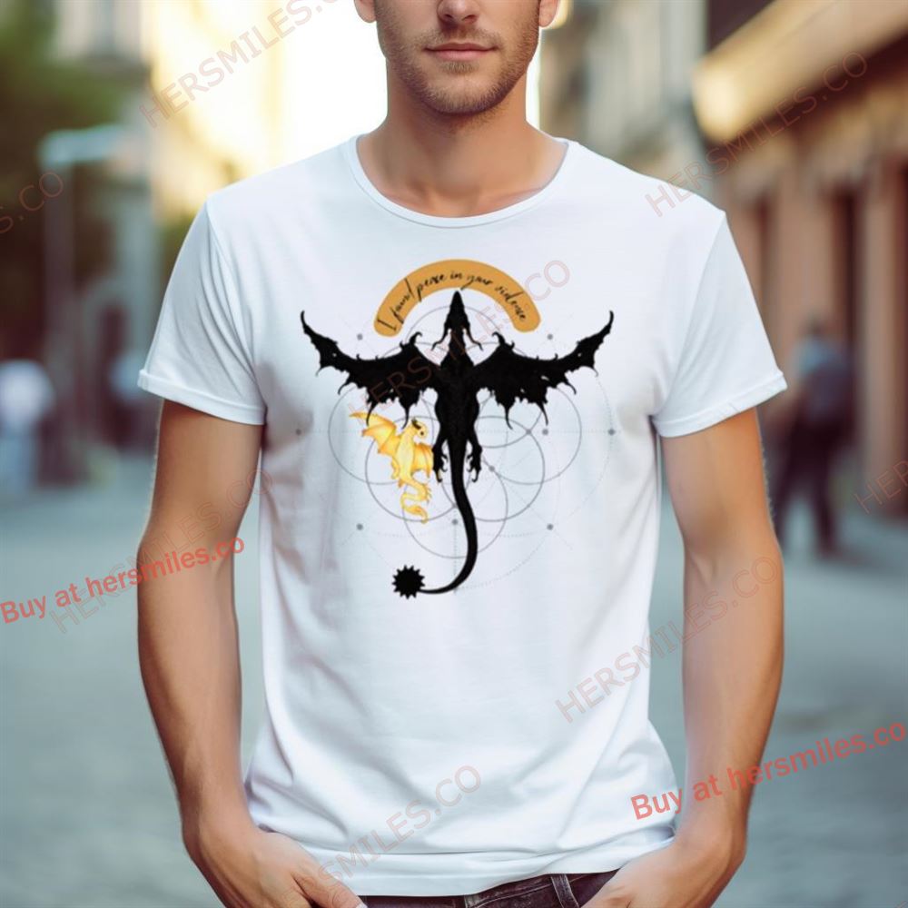 Forth Wing Fan Art I Found Peace In Your Violence Shirt