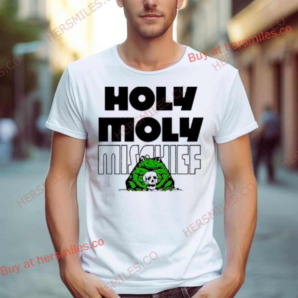 Frog Hug Skull Holy Moly Mischief Shirt