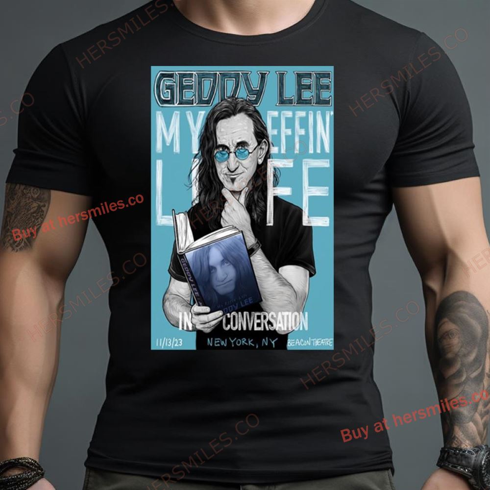 Geddy Lee Beacon Theatre Tour 2023 Poster Shirt