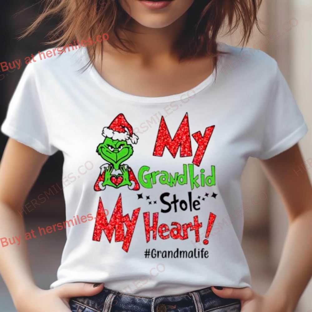 Grandma Life My Grandkids Stole My Heart Shirt Grandma Life My Grandkids Stole My Heart Shirt