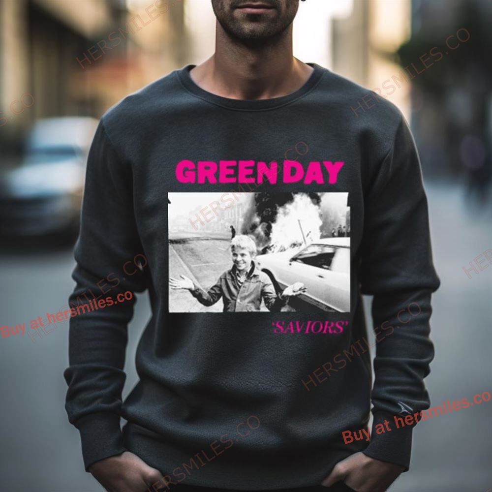 Green Day Saviors Album Cover Shirt