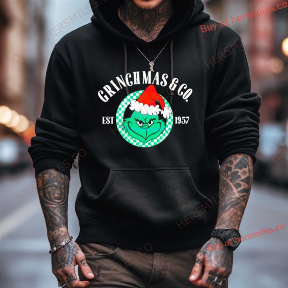 Grinchmas And Co Funny Grinch Face Shirt Grinchmas And Co Funny Grinch Face Shirt