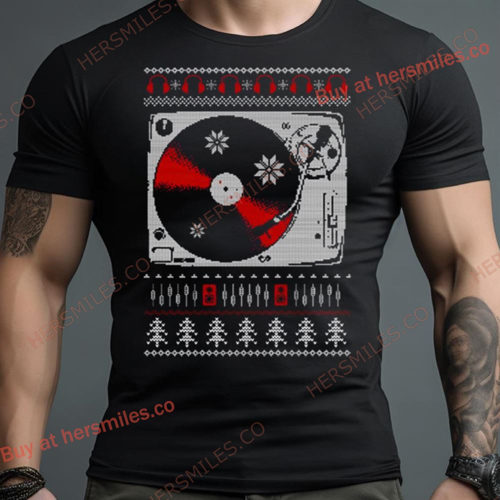 Hip Hop Turntable Technics Vinyl Record Christmas Shirt