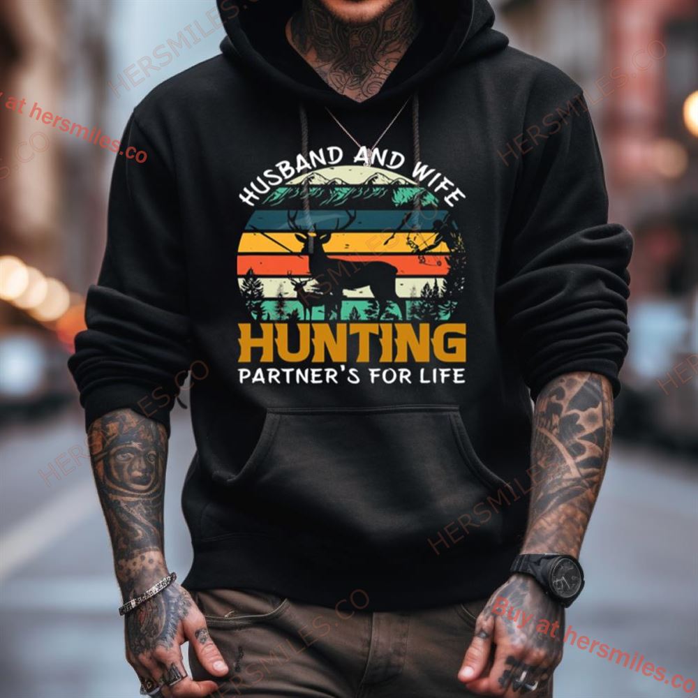 Husband Wife Hunting Partners For Life Shirt Husband Wife Hunting Partners For Life Shirt