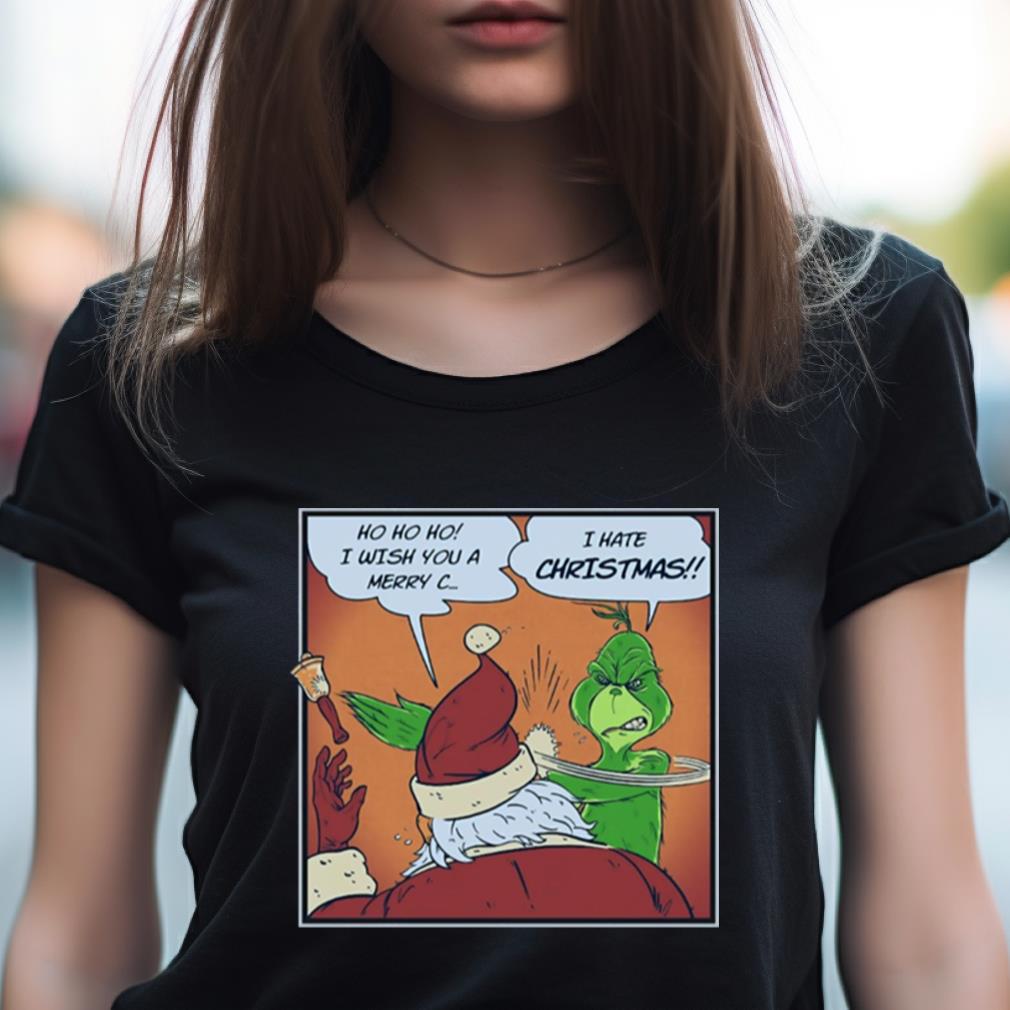 I Hate Christmas Grinch Comic Shirt I Hate Christmas Grinch Comic Shirt