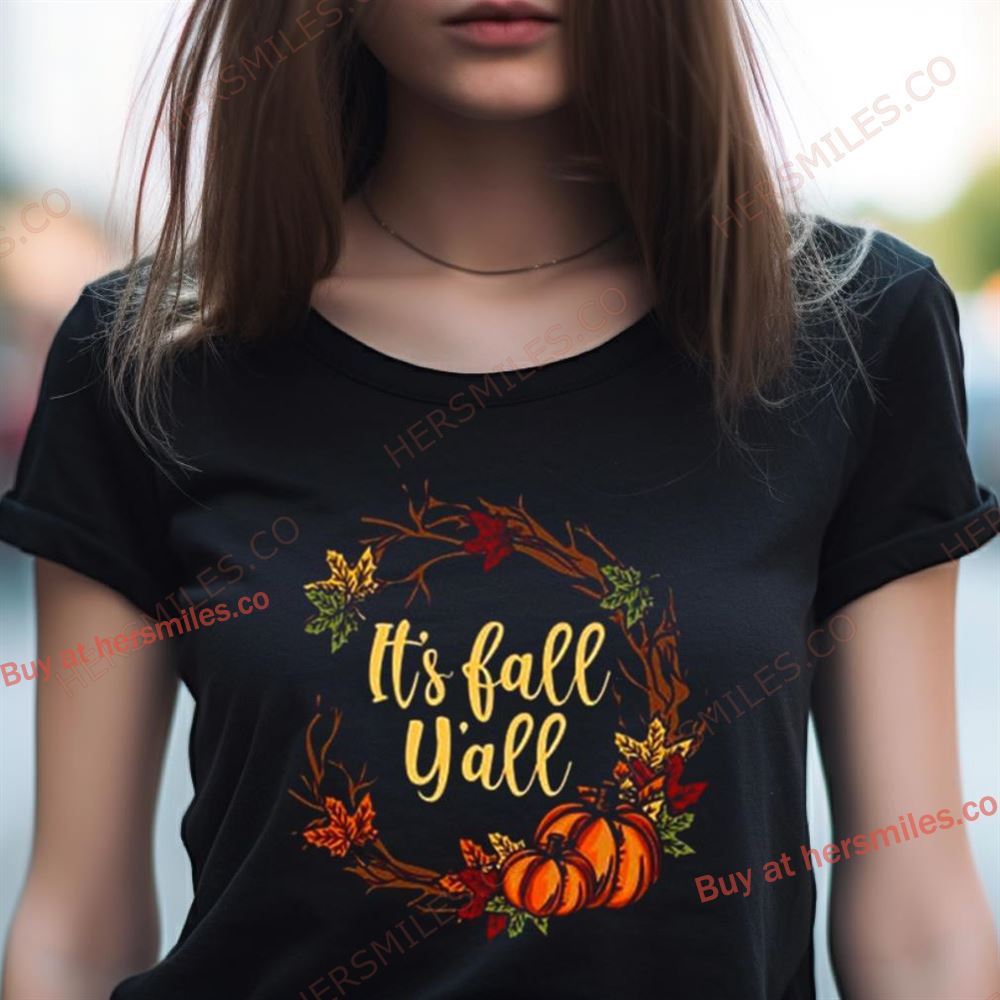 It'S Fall Y'All Happy Pumpkin Deco Gift Shirt It'S Fall Y'All Happy Pumpkin Deco Gift Shirt