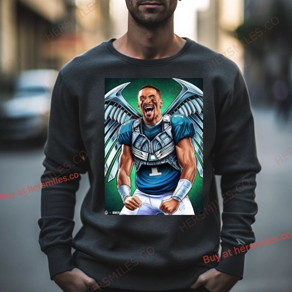 Jalen Hurts Winged Beast Poster Shirt