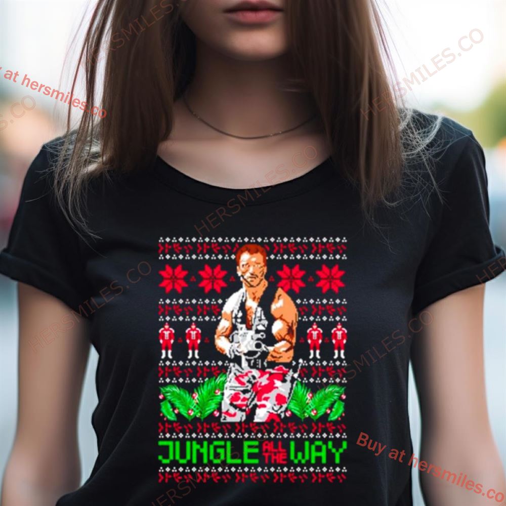 Jungle All The Way Ugly Christmas Shirt Jungle All The Way Ugly Christmas Shirt