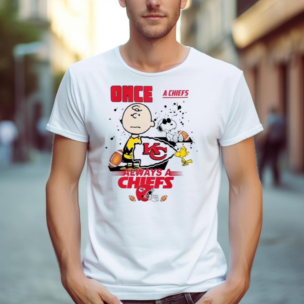 Kansas City Chiefs And Charlie Brown Once A Chiefs Always A Chiefs Shirt