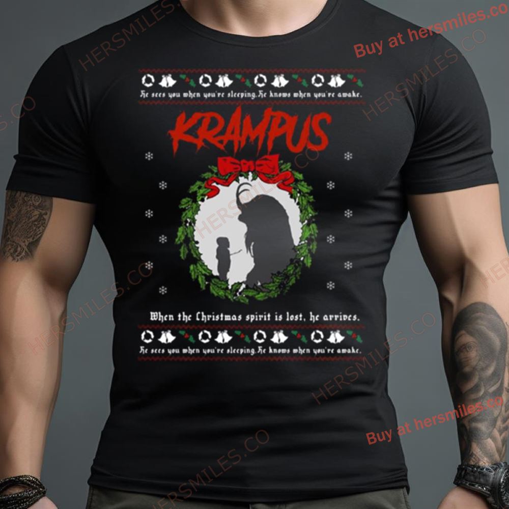 Krampus Ugly Christmas Pattern Shirt