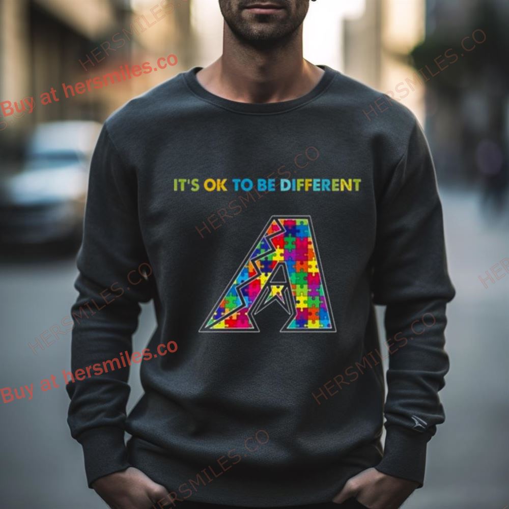 Mlb 2023 Arizona Diamondbacks Autism It’S Ok To Be Different Shirt