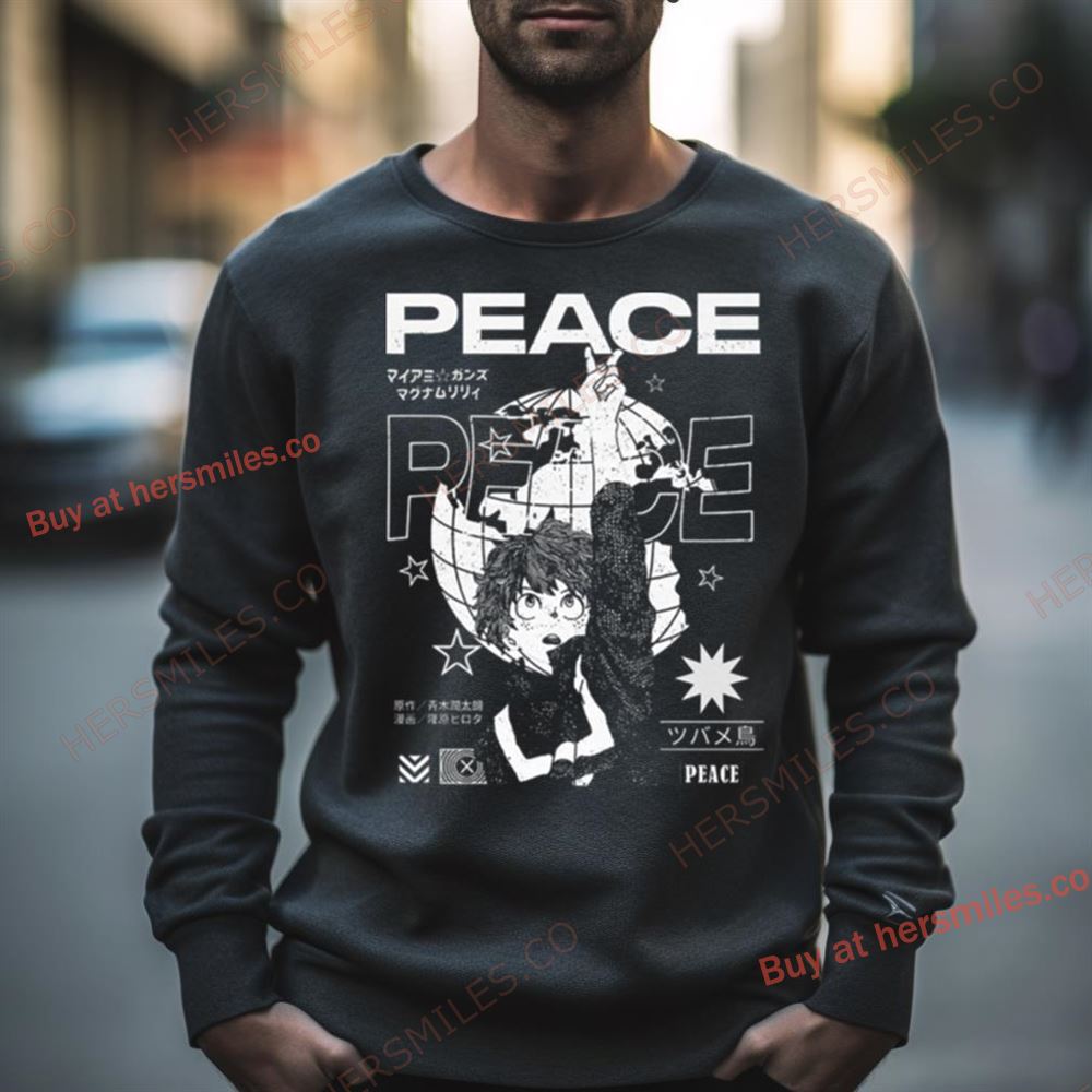 My Hero Academia Anime Izuku Midoriya Peace Shirt