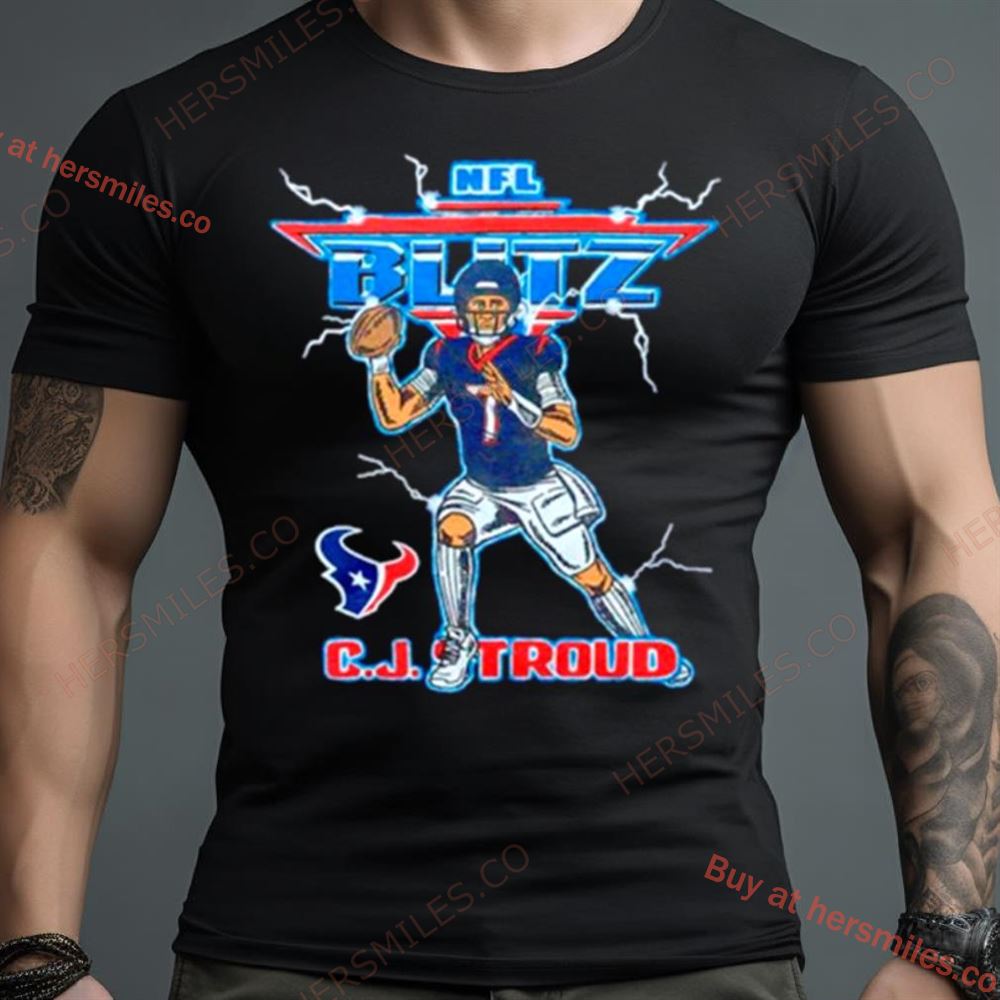 Nfl Blitz Houston Texans C.J. Stroud Retro Shirt