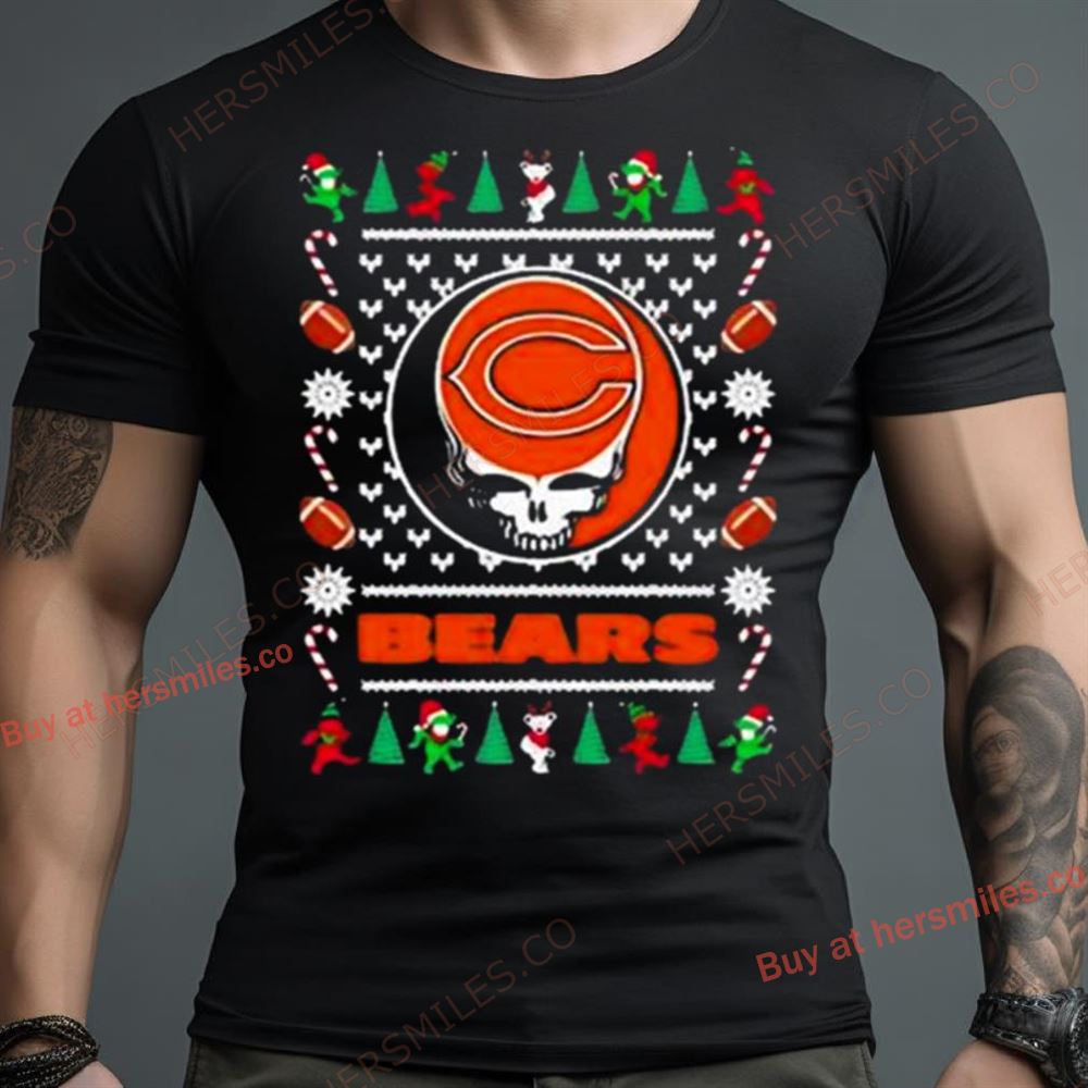 Nfl Chicago Bears Grateful Dead Ugly Christmas Shirt