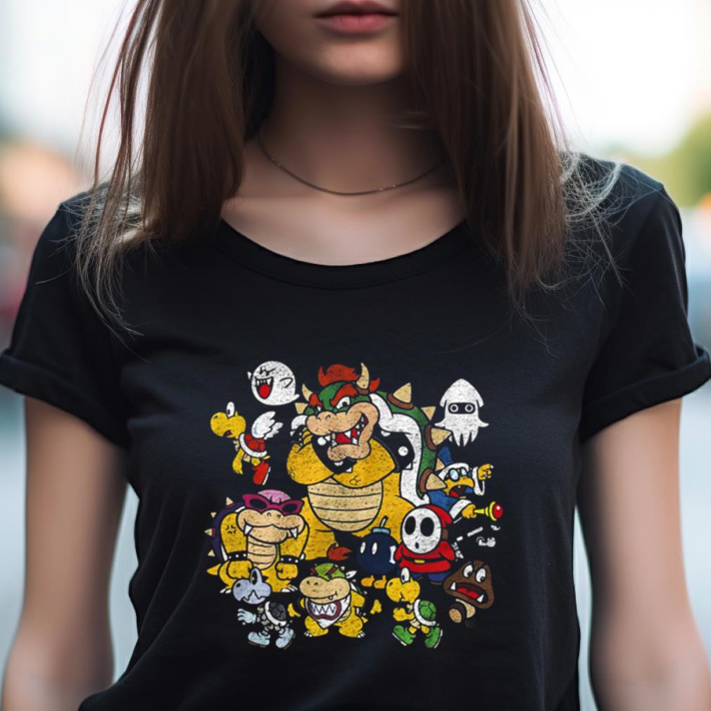 Nintendo Super Mario Bowser Enemy Group Shirt Nintendo Super Mario Bowser Enemy Group Shirt