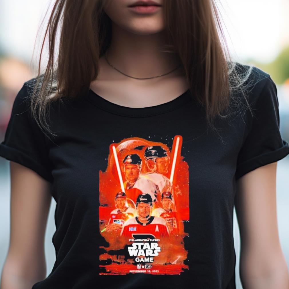 Nov 18 2023 Philadelphia Flyers Star Wars Game Poster Shirt Nov 18 2023 Philadelphia Flyers Star Wars Game Poster Shirt