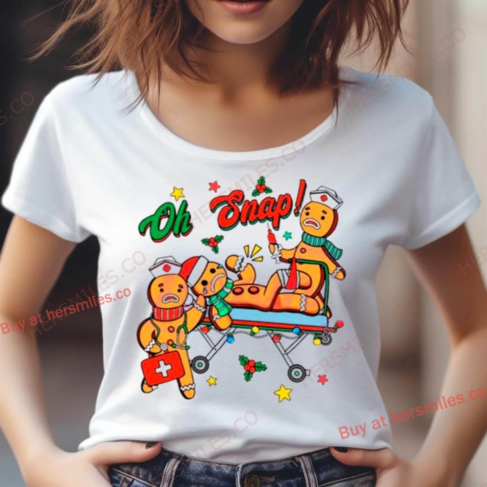 Oh Snap Gingerbreads Bone Shirt Oh Snap Gingerbreads Bone Shirt