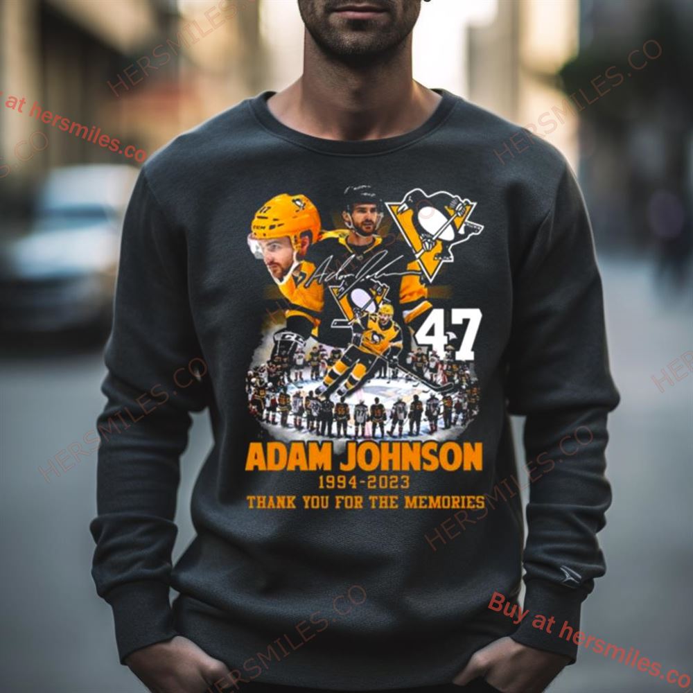 Pittsburgh Penguins Adam Johnson 1994 2023 Thank You For The Memories Signature Shirt