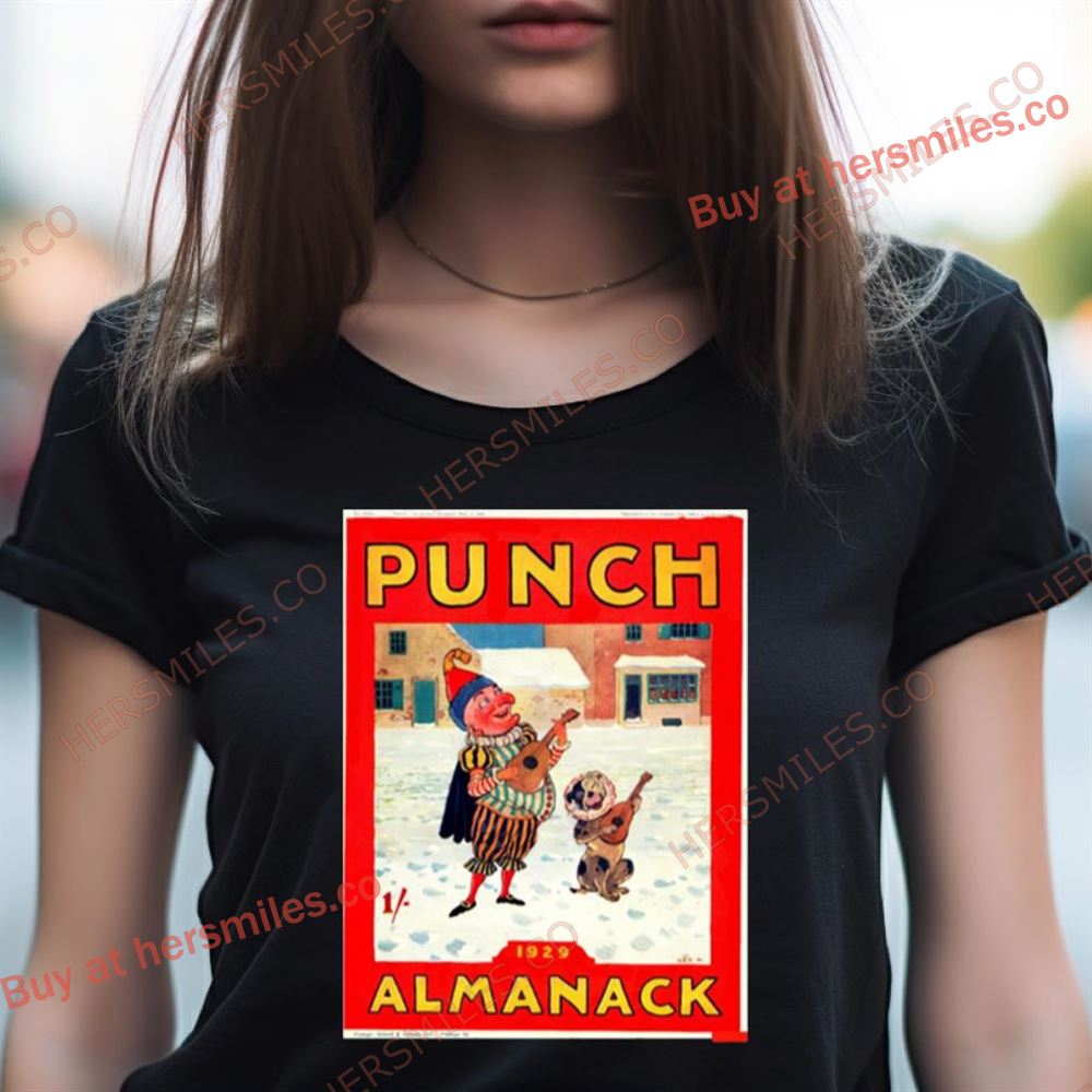 Punch Almanack Cover 1929 Shirt Punch Almanack Cover 1929 Shirt