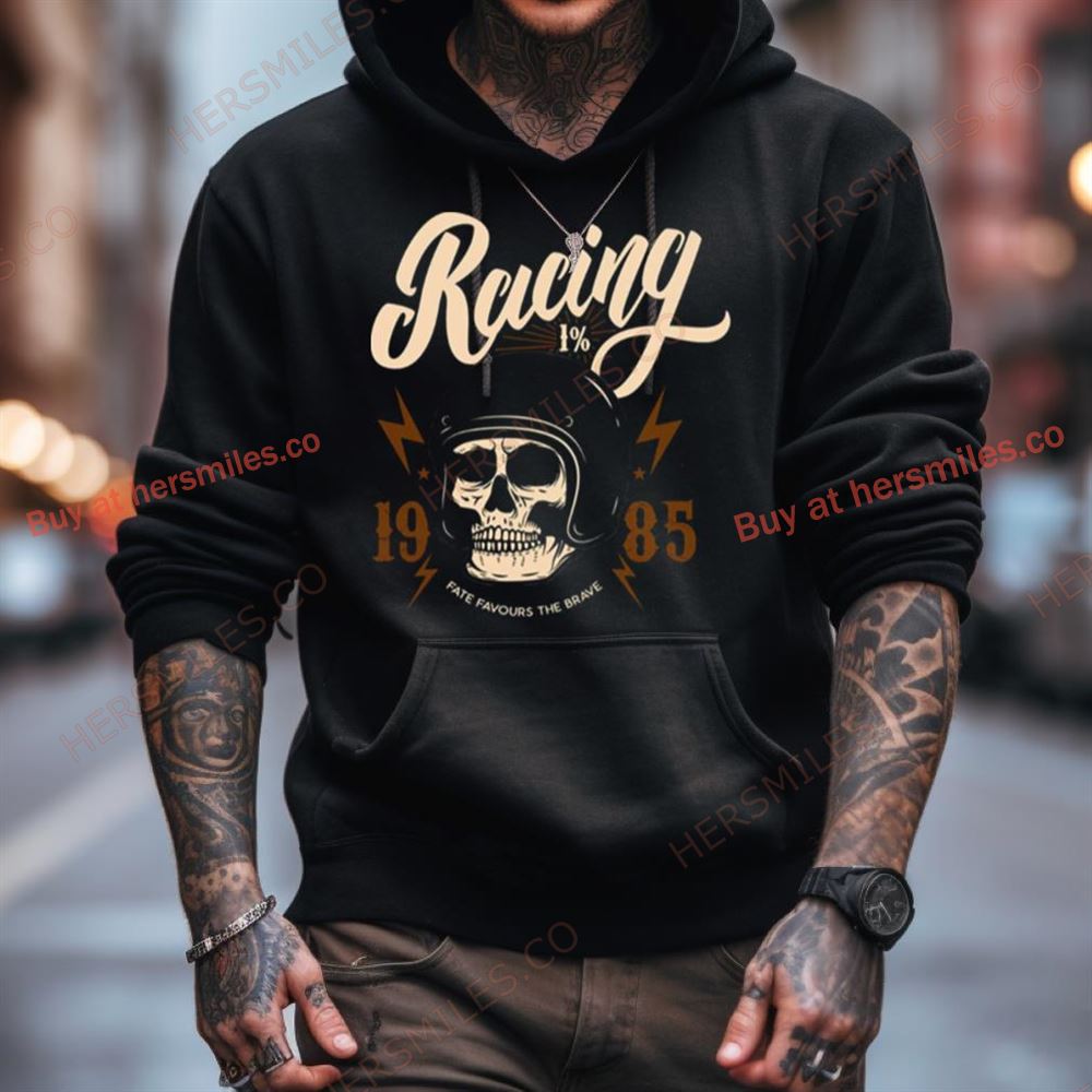 Racing Biker 1985 Vintage Skull Shirt Racing Biker 1985 Vintage Skull Shirt