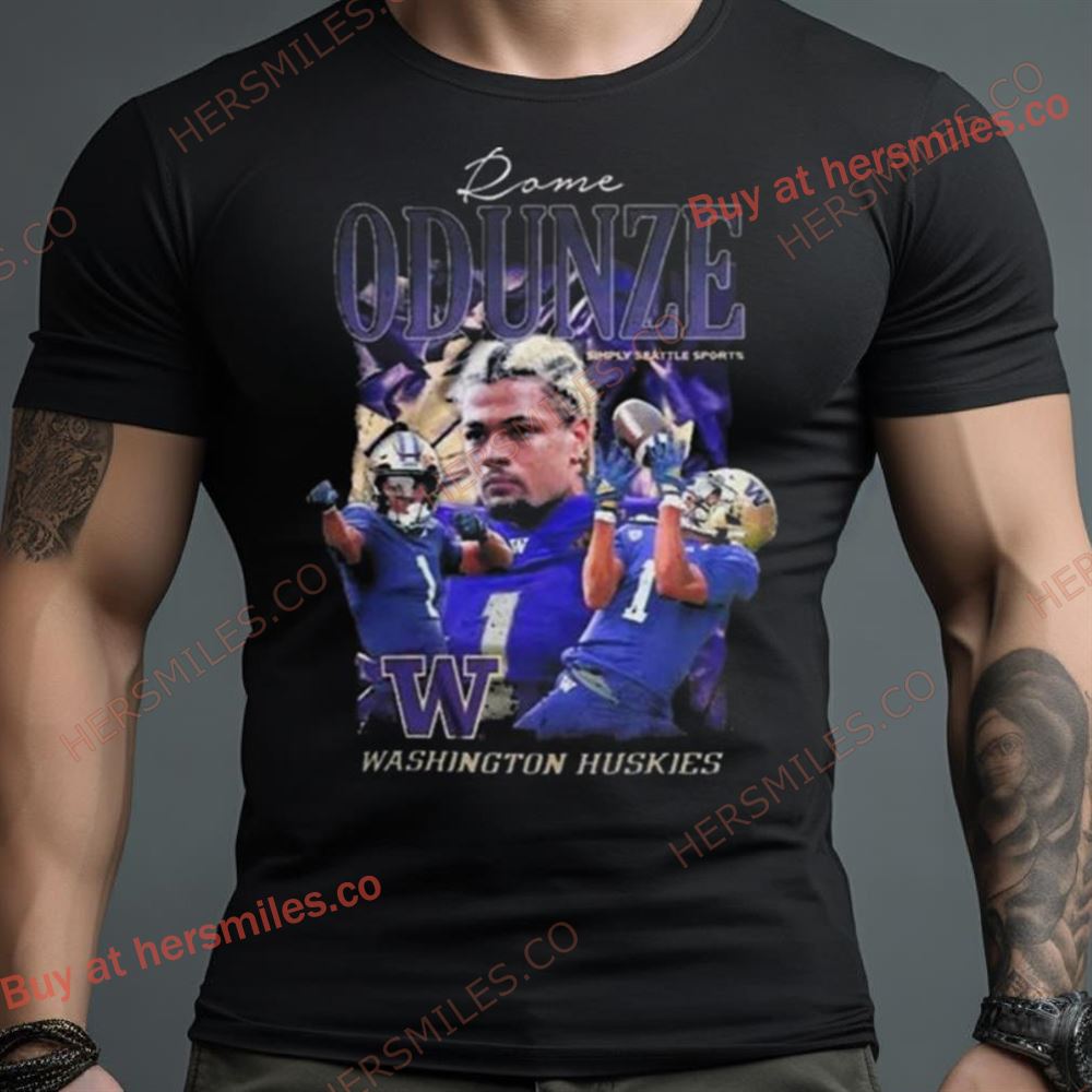 Rome Odunze #1 Washington Huskies 2023 Shirt