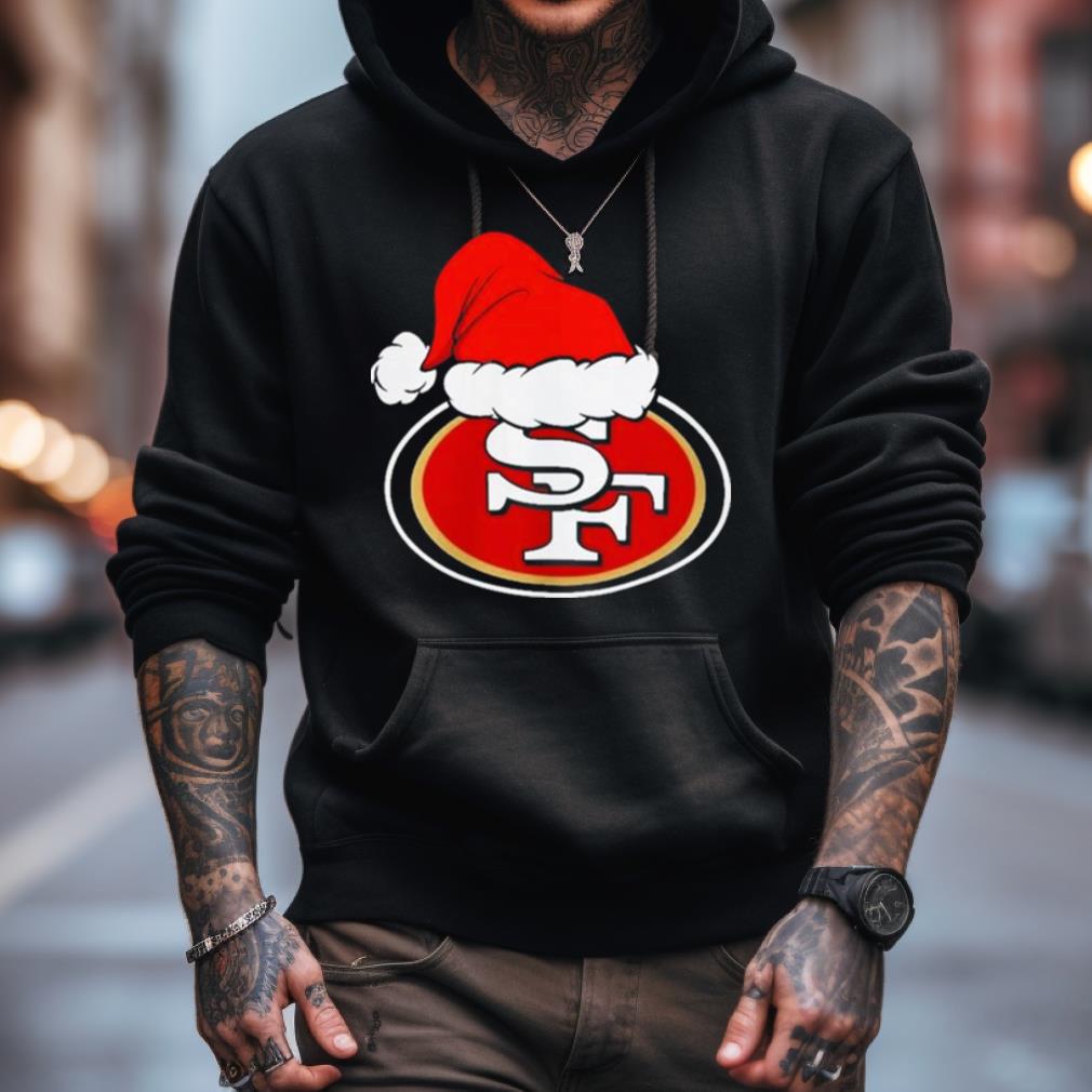 San Francisco 49Ers Logo Santa Hat Christmas 2023 Shirt San Francisco 49Ers Logo Santa Hat Christmas 2023 Shirt