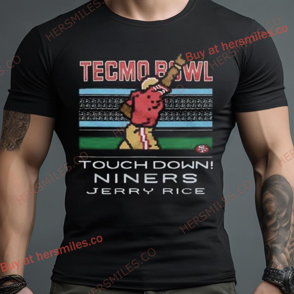 San Francisco 49Ers Tecmo Bowl Niners Jerry Rice Shirt