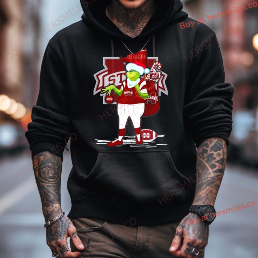 Santa Grinch Mississippi State Bulldogs Gift Christmas Shirt Santa Grinch Mississippi State Bulldogs Gift Christmas Shirt