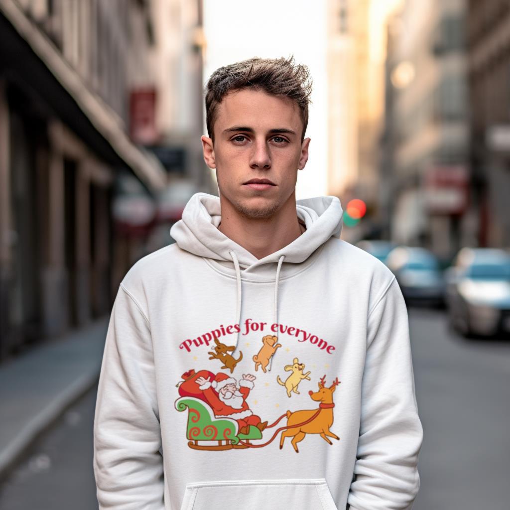 Santa'S Sliding Puppies Bringing Joy To Everyone This Christmas Shirt Santa'S Sliding Puppies Bringing Joy To Everyone This Christmas Shirt