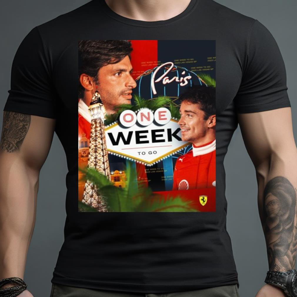 Scuderia Ferrari F1 Paris One Week To Go 2023 Shirt