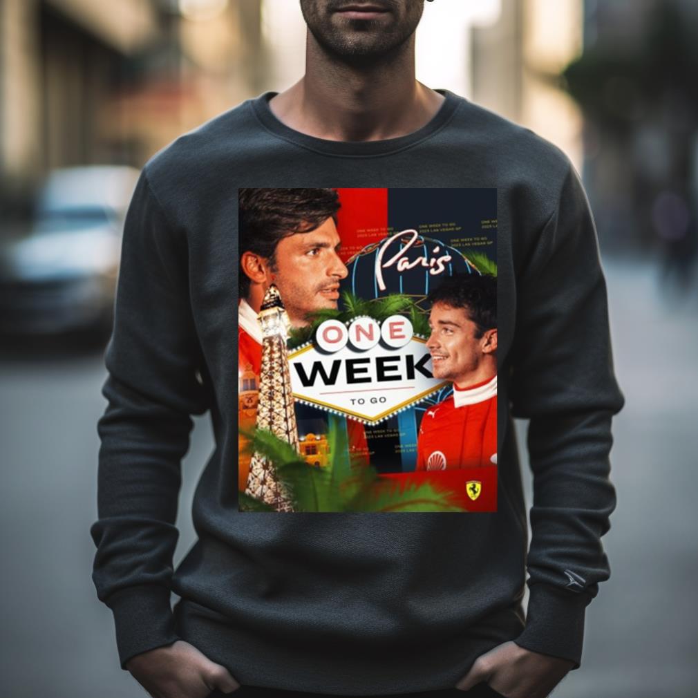 Scuderia Ferrari F1 Paris One Week To Go 2023 Shirt
