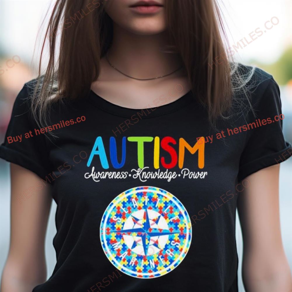 Seattle Mariners Autism Awareness Knowledge Power Shirt Seattle Mariners Autism Awareness Knowledge Power Shirt